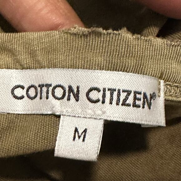 Cotton Citizen Classic T-Shirt Men M Crewneck Long Sleeve Supima Green NWT - Picture 6 of 11